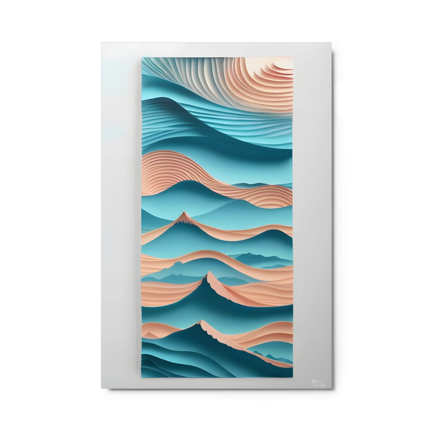 Sapphire Serenade: A Fine Wall Art from the 'Saltwater Dreams' Collection