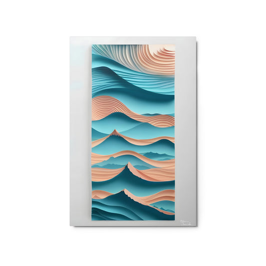 Sapphire Serenade: A Fine Wall Art from the 'Saltwater Dreams' Collection
